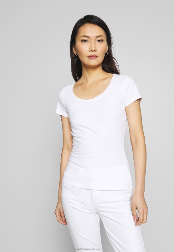 Z62T329 Women Anna Field 2Er Pack Print T-Shirt Navy/White