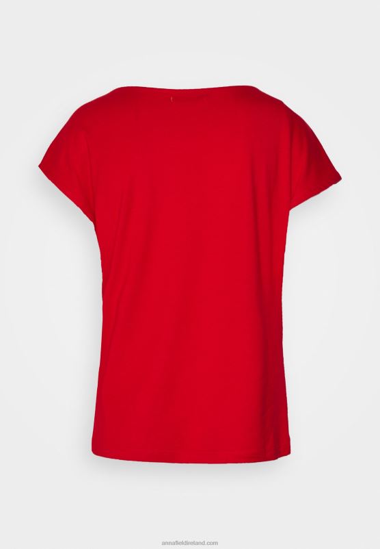 Z62T337 Women Anna Field Basic T-Shirt Red
