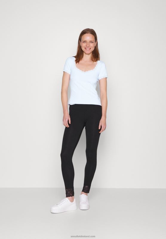 Z62T338 Women Anna Field Basic T-Shirt Light Blue