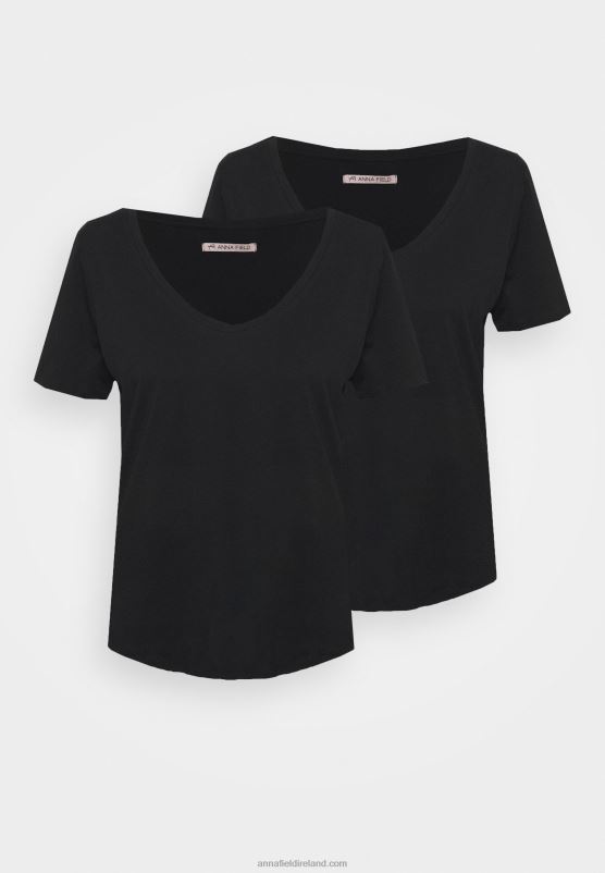 Z62T341 Women Anna Field Basic T-Shirt Black