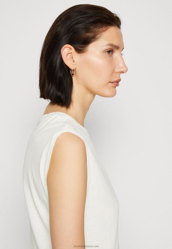 Z62T343 Women Anna Field Basic T-Shirt Off-White