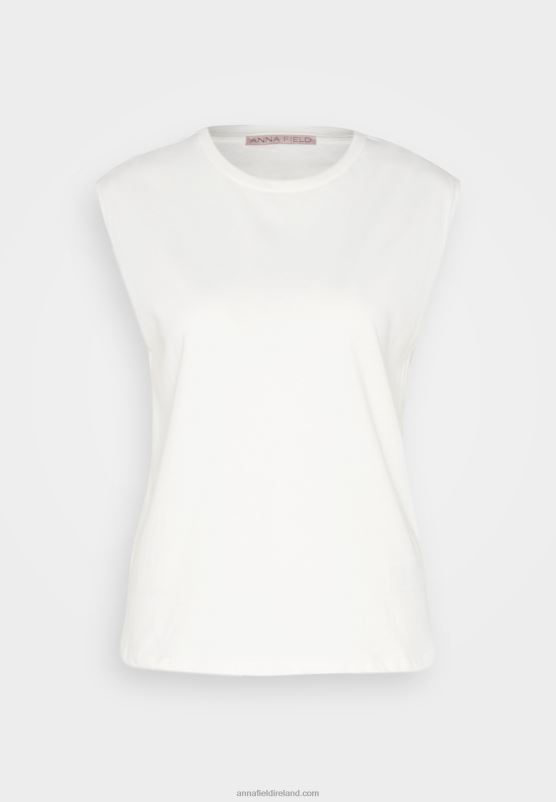 Z62T343 Women Anna Field Basic T-Shirt Off-White