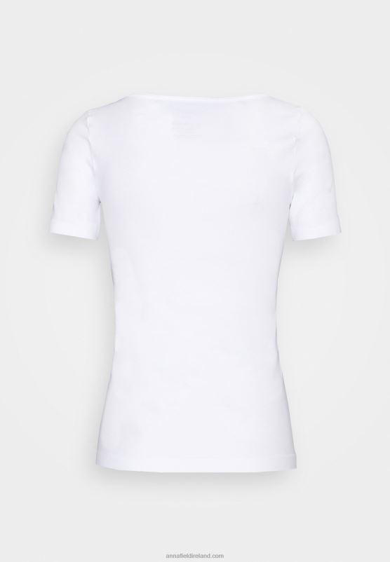 Z62T350 Women Anna Field Basic T-Shirt White