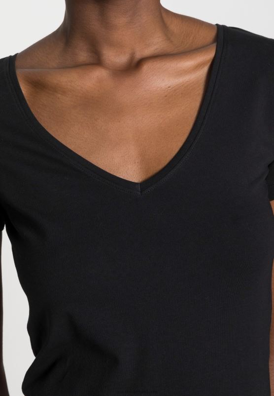 Z62T354 Women Anna Field 2 Pack Basic T-Shirt Black