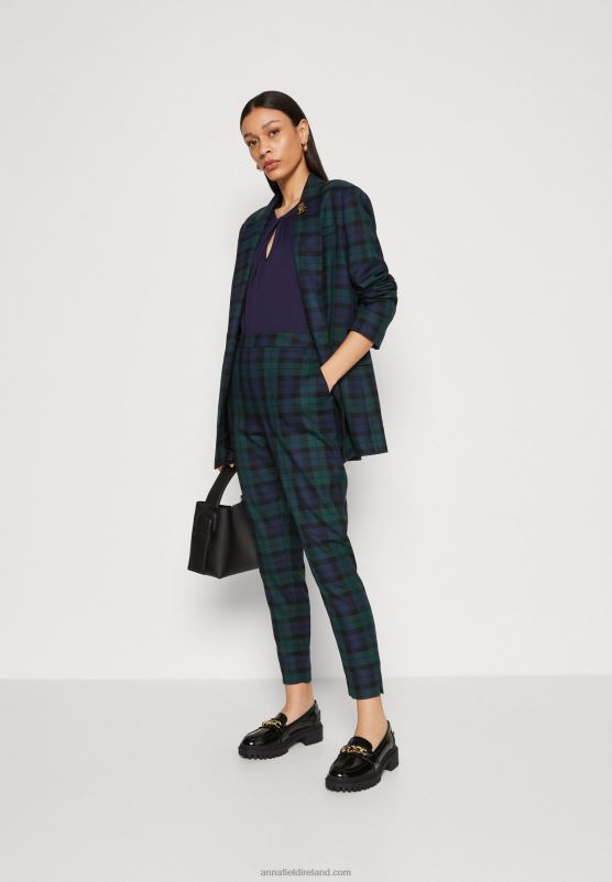 Z62T355 Women Anna Field Print T-Shirt Dark Blue