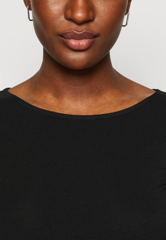 Z62T366 Women Anna Field Print T-Shirt Black/Black