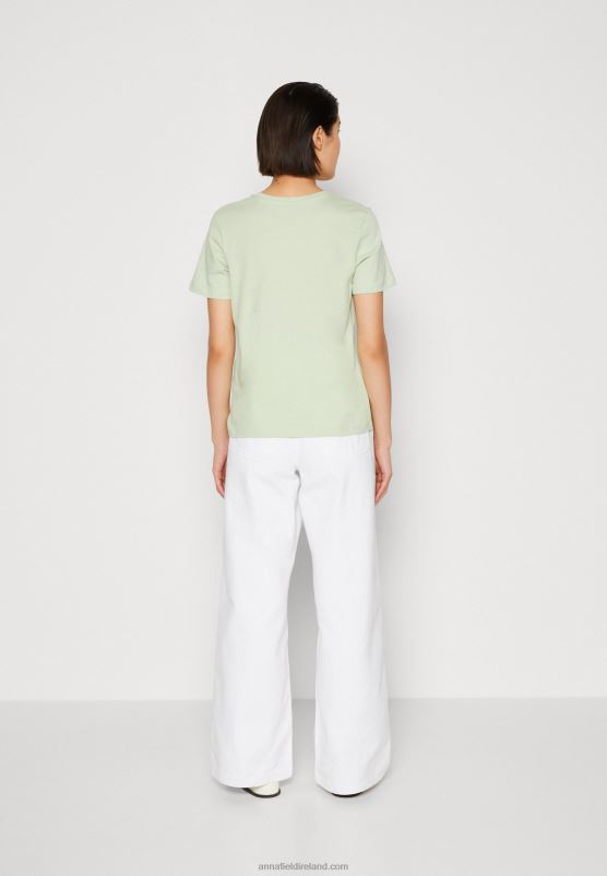 Z62T373 Women Anna Field Print T-Shirt Green