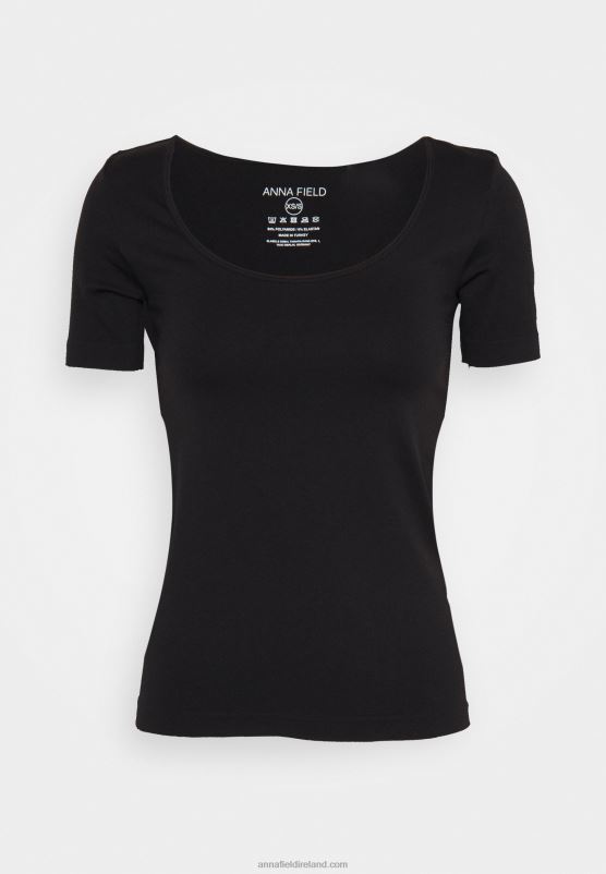 Z62T374 Women Anna Field Basic T-Shirt Black