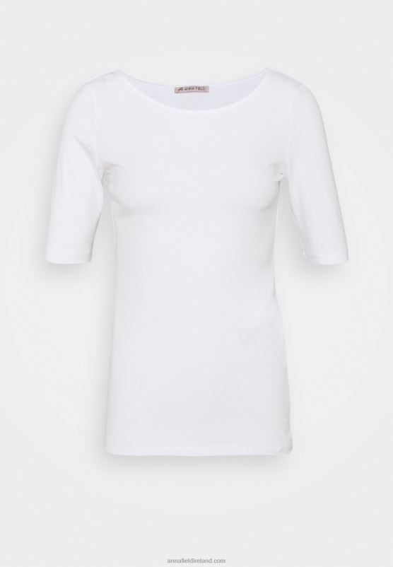 Z62T376 Women Anna Field Basic T-Shirt White