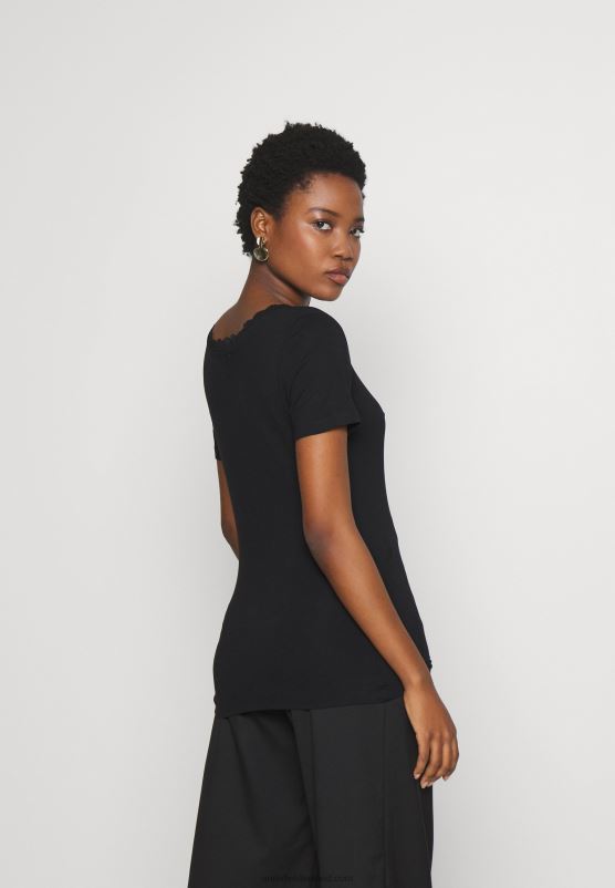 Z62T377 Women Anna Field Basic T-Shirt Black