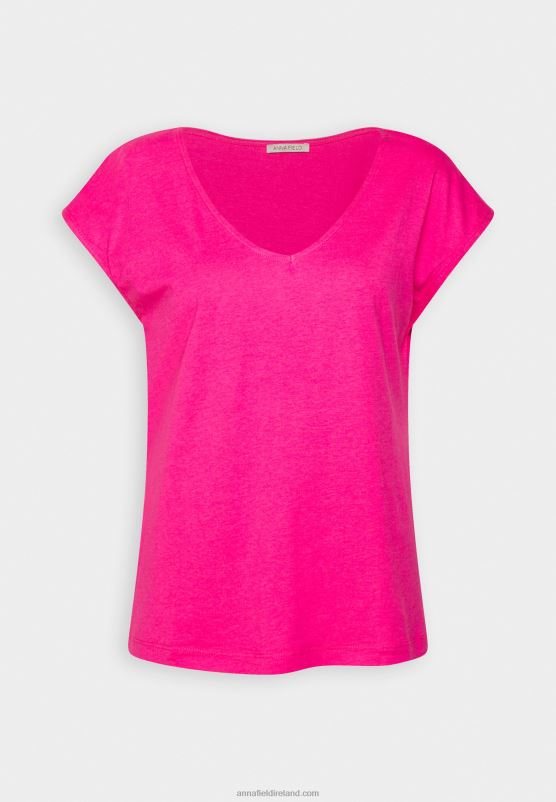 Z62T378 Women Anna Field Basic T-Shirt Pink