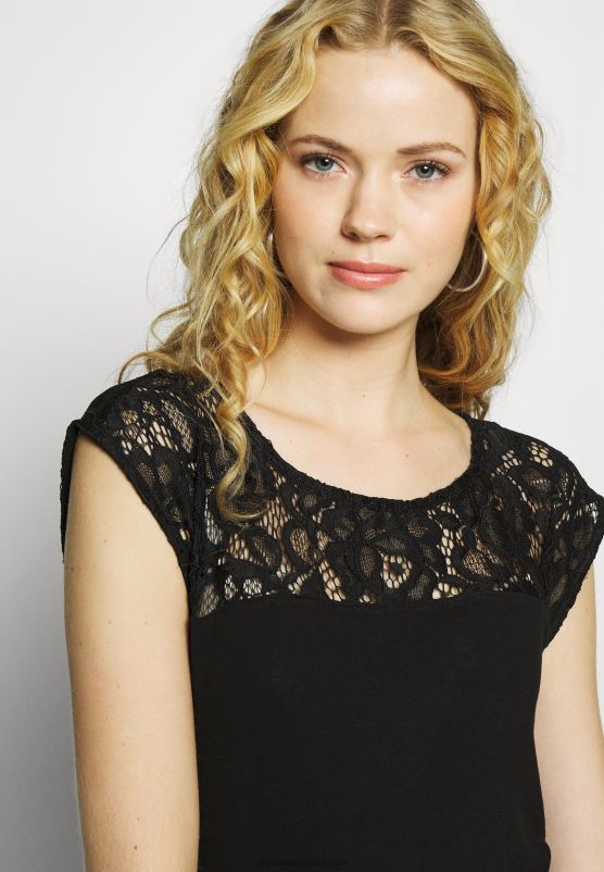 Z62T379 Women Anna Field Basic T-Shirt Black