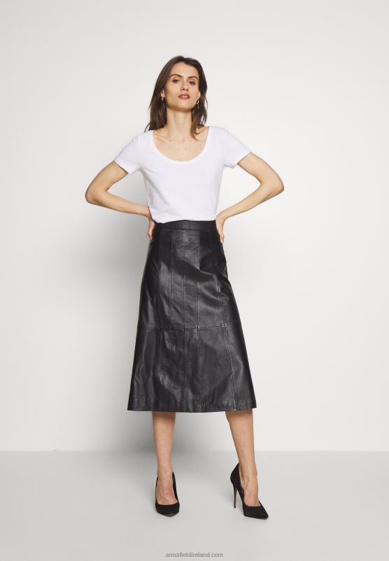 Z62T380 Women Anna Field 3 Pack Basic T-Shirt White/Camel/Black