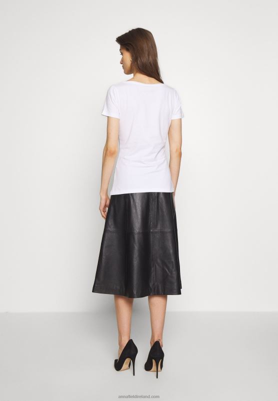 Z62T380 Women Anna Field 3 Pack Basic T-Shirt White/Camel/Black