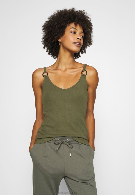 Z62T381 Women Anna Field Top Olive Night