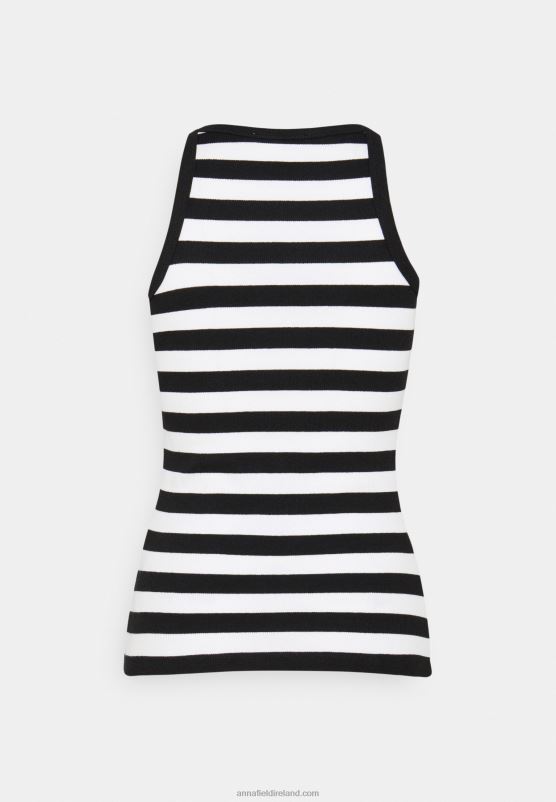 Z62T383 Women Anna Field 2 Pack Top Black