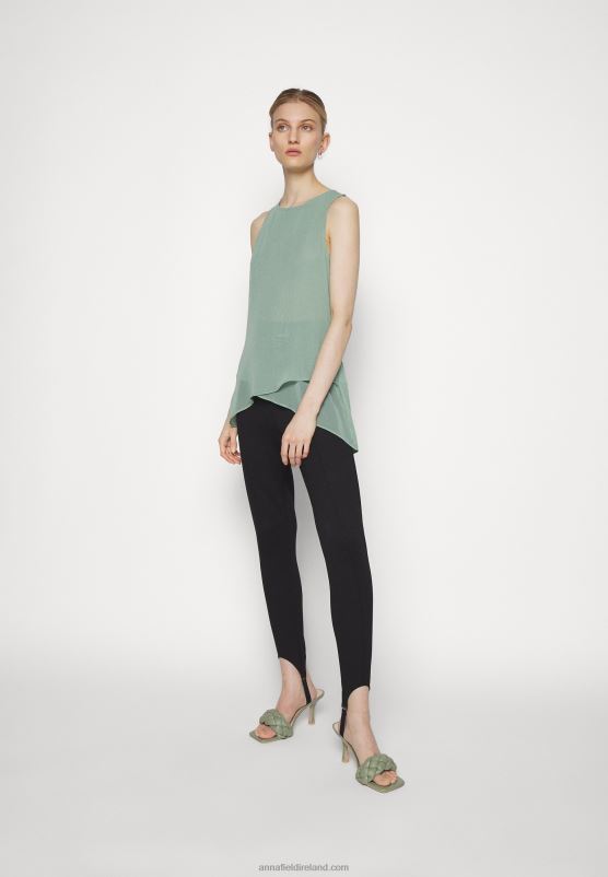 Z62T389 Women Anna Field Top Light Green