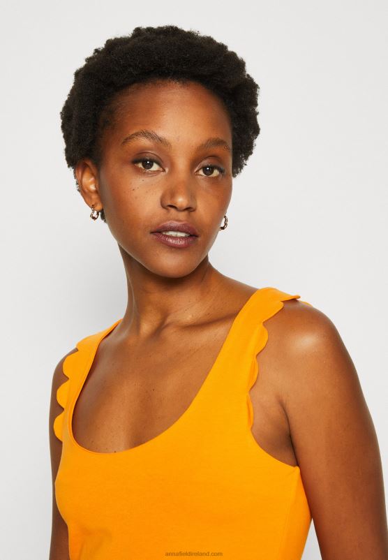 Z62T393 Women Anna Field Top Orange