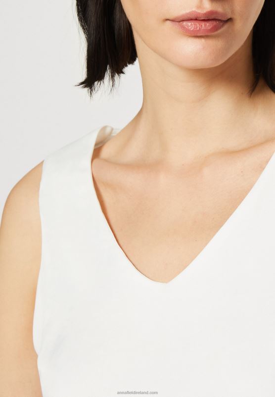 Z62T399 Women Anna Field Top Off White