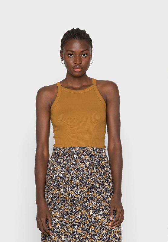 Z62T401 Women Anna Field 2 Pack Top Black/Khaki