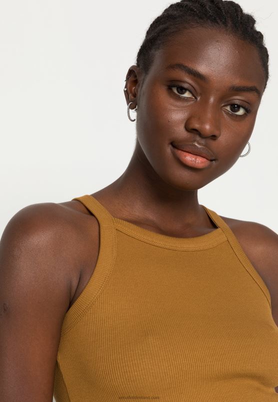 Z62T401 Women Anna Field 2 Pack Top Black/Khaki