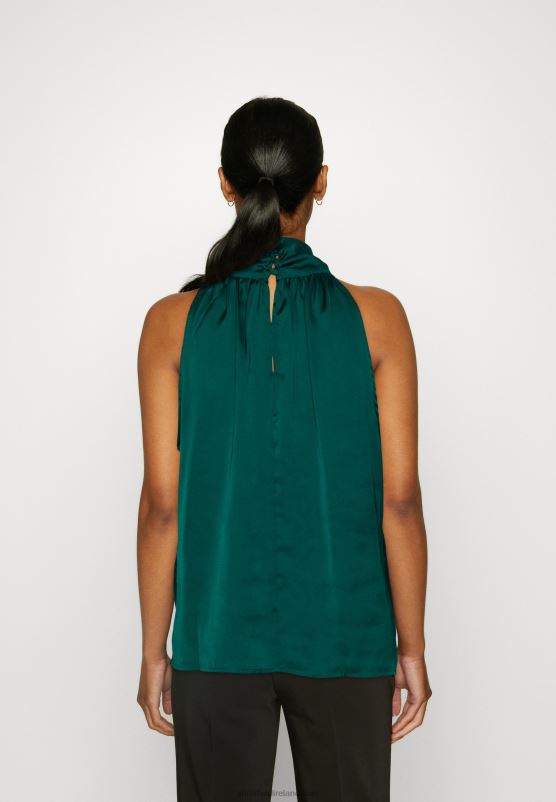 Z62T405 Women Anna Field Top Dark Green