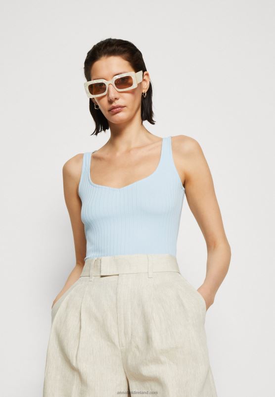 Z62T414 Women Anna Field Top Light Blue