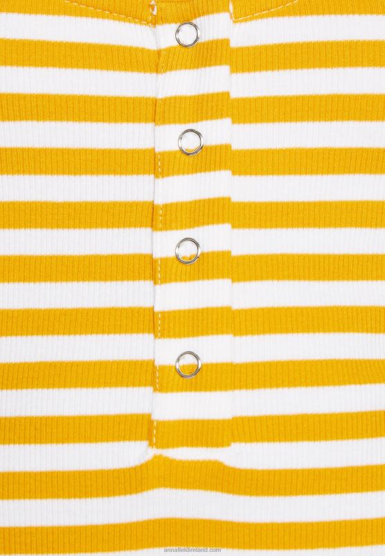 Z62T419 Women Anna Field Top White/Yellow