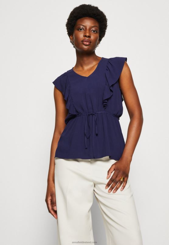 Z62T421 Women Anna Field Top Dark Blue