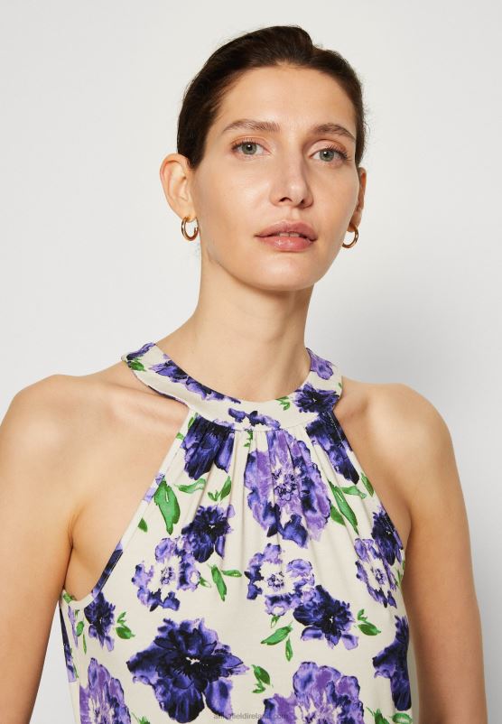 Z62T422 Women Anna Field Top White/Blue