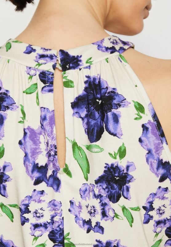 Z62T422 Women Anna Field Top White/Blue