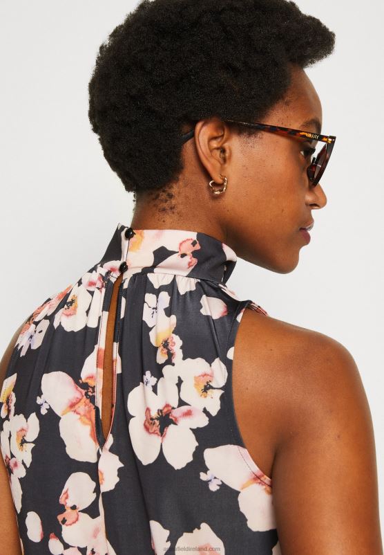 Z62T428 Women Anna Field Top Black/Pink