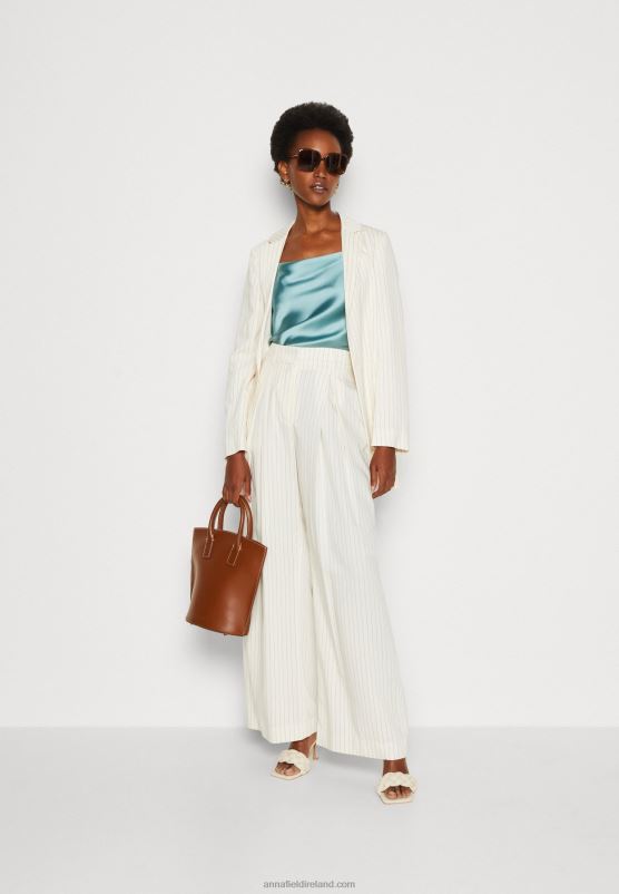 Z62T432 Women Anna Field Top Light Blue