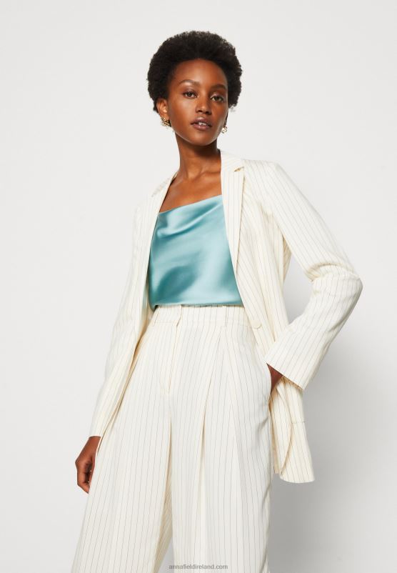 Z62T432 Women Anna Field Top Light Blue