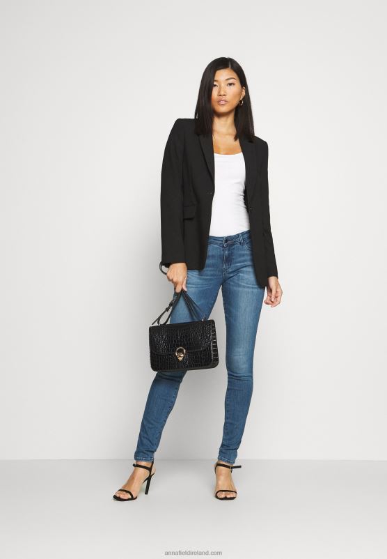 Z62T438 Women Anna Field 2 Pack Top White/Black