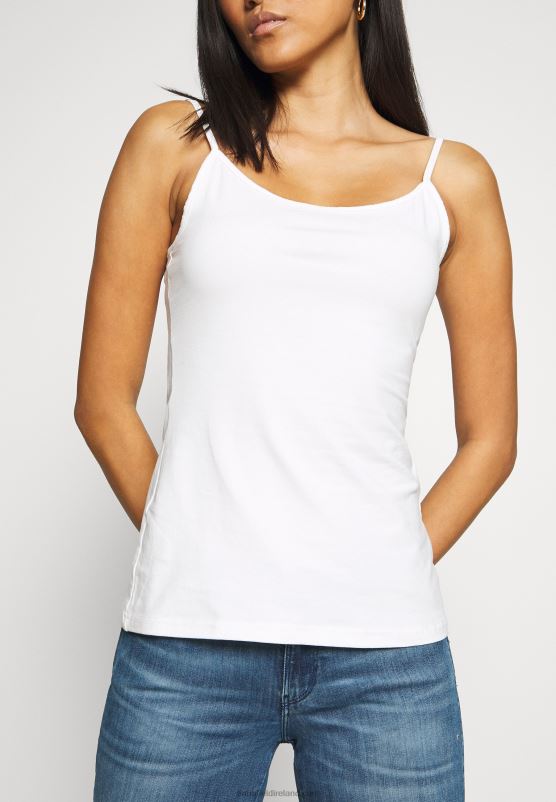 Z62T438 Women Anna Field 2 Pack Top White/Black