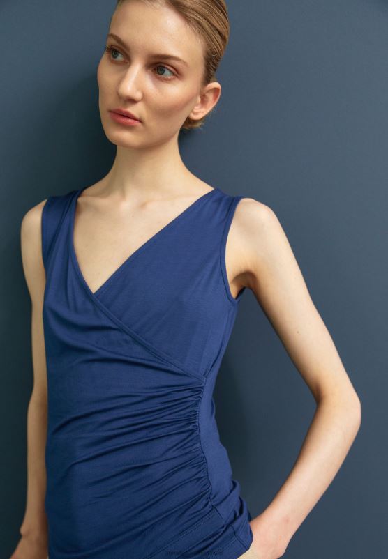 Z62T441 Women Anna Field Top Dark Blue