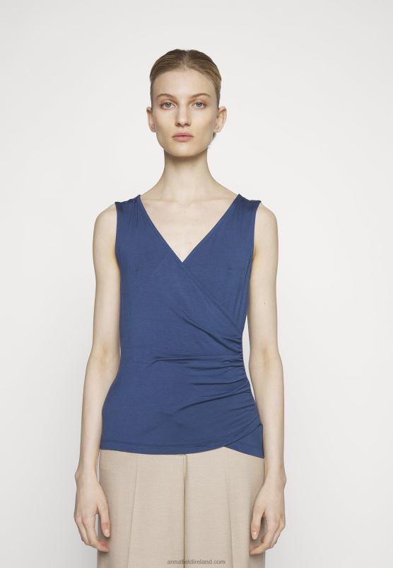 Z62T441 Women Anna Field Top Dark Blue