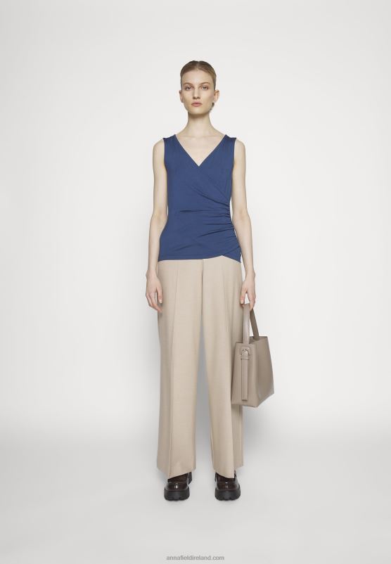 Z62T441 Women Anna Field Top Dark Blue