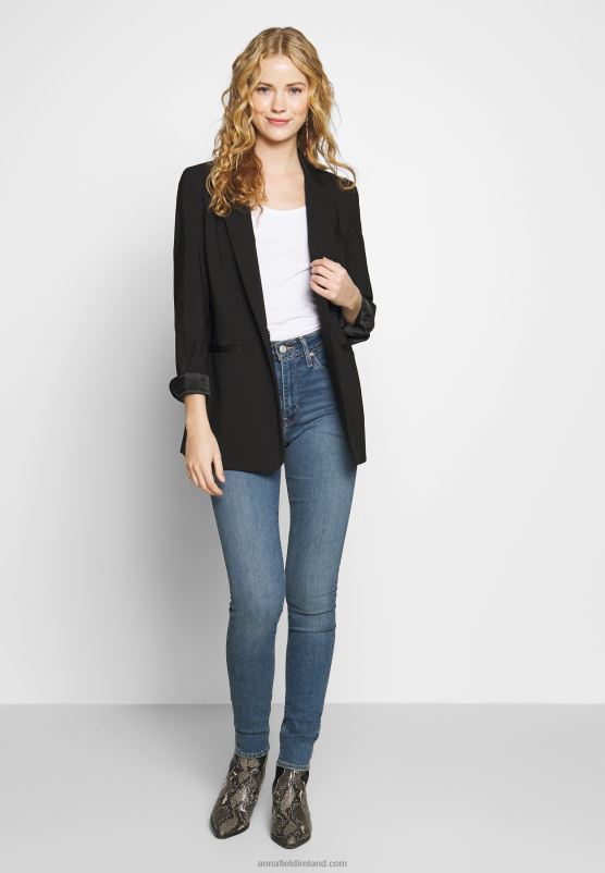 Z62T442 Women Anna Field 2 Pack Top Black/White