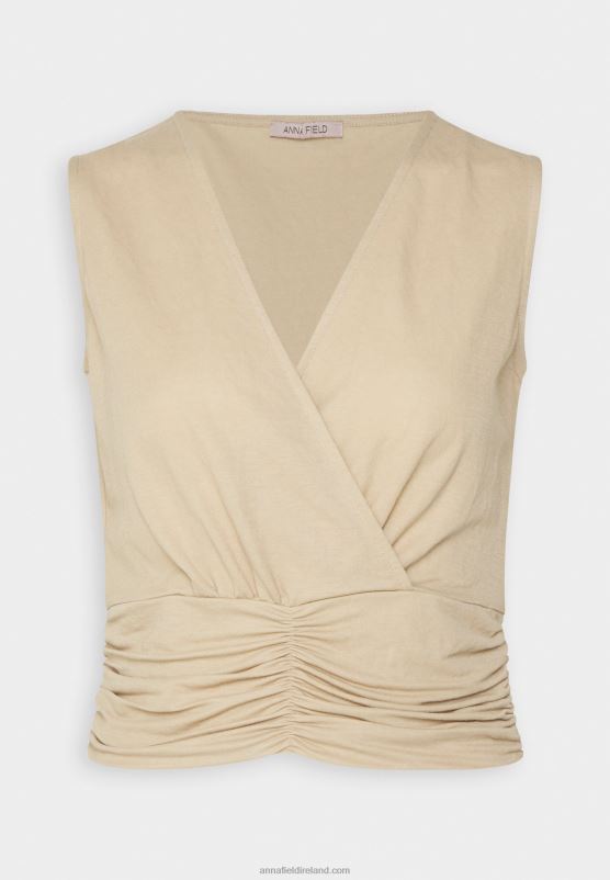 Z62T444 Women Anna Field Top Sand