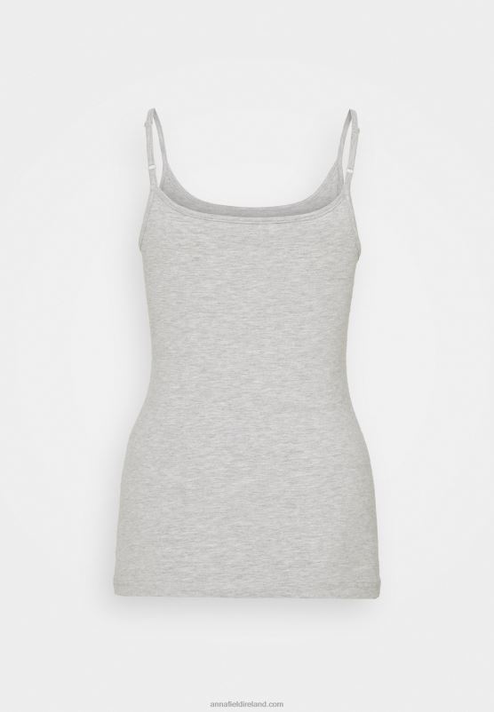 Z62T445 Women Anna Field 5 Pack Top Black/White/Mottled Light Grey