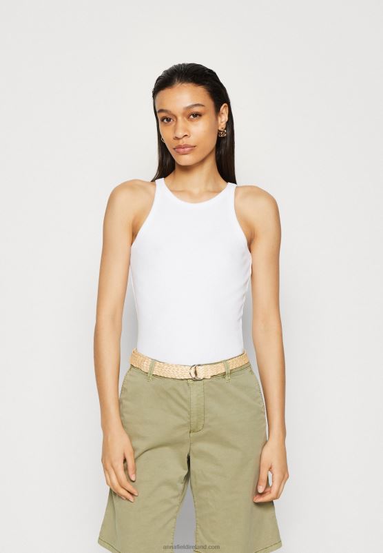 Z62T449 Women Anna Field 2 Pack Top Blue/White/White