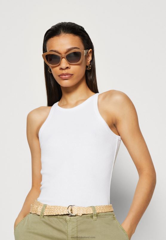 Z62T449 Women Anna Field 2 Pack Top Blue/White/White