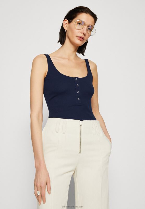 Z62T451 Women Anna Field Top Dark Blue