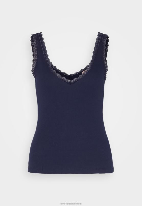 Z62T456 Women Anna Field Top Dark Blue