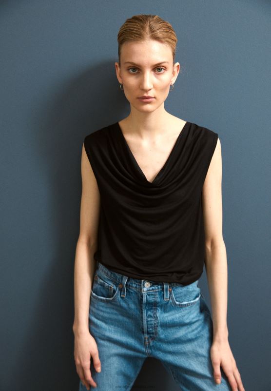 Z62T459 Women Anna Field Top Black