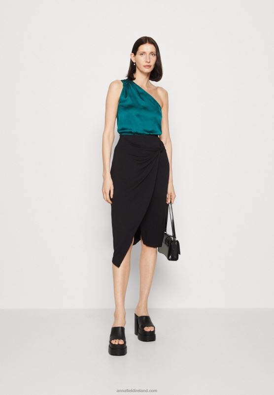 Z62T462 Women Anna Field Top Dark Green