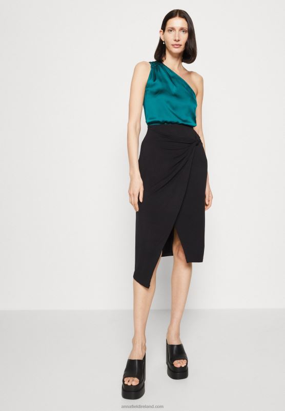 Z62T462 Women Anna Field Top Dark Green