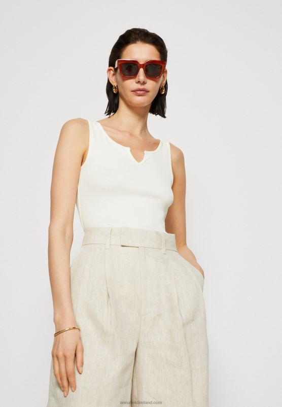 Z62T470 Women Anna Field Top Off-White